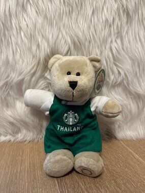 Starbucks Thailand Barista Bearista Bear 2017 Green Apron